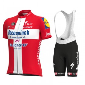 Set Fietsshirt + Korte Koersbroek 2021 Deceuninck-Quick-Step N007